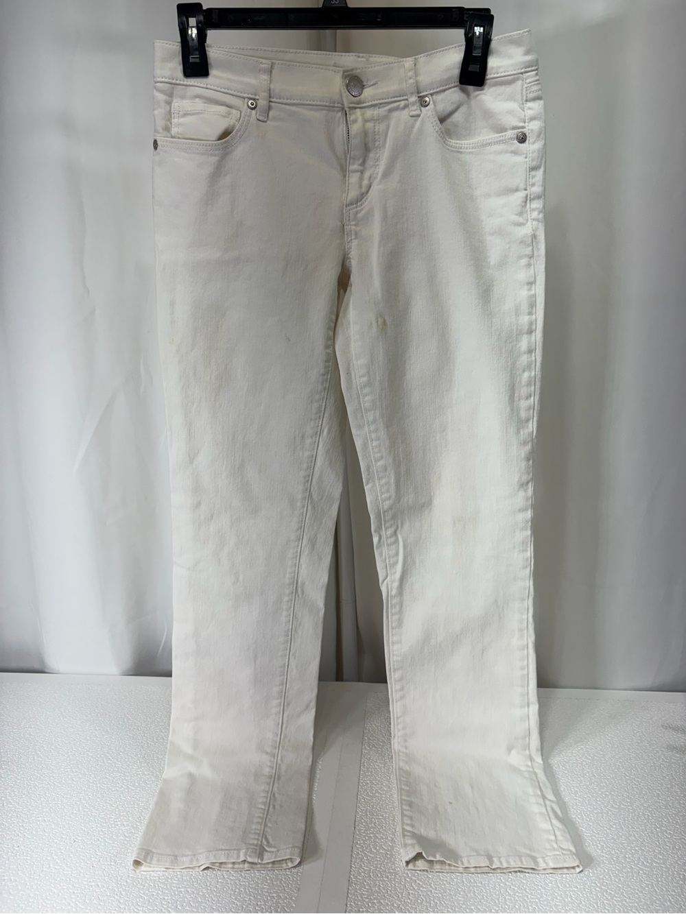 LOFT Off-White Bootcut Jeans - Clean White Denim 3394